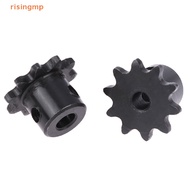 [F & E] Chain Gear 04C 10 Teeth Industrial Chain Gear with Upper Wire Drill Hole 5 / 6 / 8 / 10MM