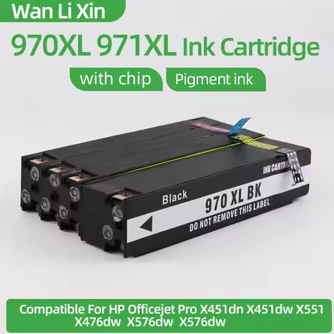 Compatible for HP 970XL 971XL Inkjet Ink Cartridge HP970 971 XL For HP Officejet Pro X476dw X451dw X