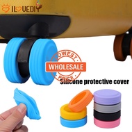 [ Wholesale Prices ] Noise Reduce Cart Caster Cover / Furniture Casters Protecting Case / Wear-resistant Suitcase Wheels Sheath / Travel Luggage Wheel Silicone Guard Sleeve