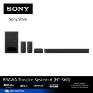 Sony ซาวด์บาร์ Soundbar BRAVIA System 6 รุ่น HT-S60 | 5.1ch | 1000 W total power output | Dolby Atmo