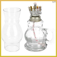zhiyuanzh  Kerosene Chamber Lamp Table Lamps Desk Glass Household Products Mask Clear Oil