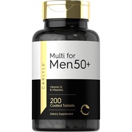 Carlyle Multivitamin for Men 50+ | 200 Count | with B Vitamins, Vitamin D,  & Zinc | Non-GMO, Gluten