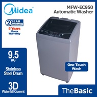 MIDEA/MORGAN 7KG - 9.5KG Automatic Washing Machine Top Load Washer Mesin Basuh ( MFW-EC950 , MA100W9