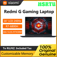 HSRTU 2022 Xiaomi Redmi G Pro Gaming Laptop 16 Inch 240Hz LCD Screen Computer RTX3060 AMD Ryzen7 R7 6800H 16GB DDR5 512GB SSD Notebook HSJMS