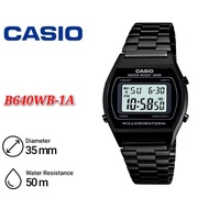 Casio VINTAGE B640WB-1A Unisex Digital Classic Black Stainless Steel Strap Original Casual Watch