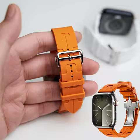 Silicone Band For Apple Watch 10 11 46mm Kilim Single Tour Strap For Apple Watch 44/42/45/49mm Watch