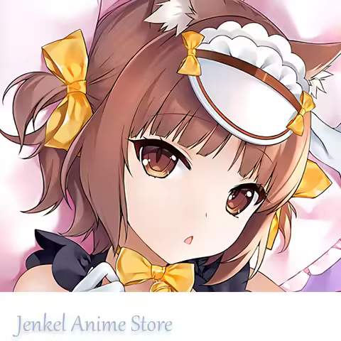 Dakimakura Anime Azuki Nekopara Pillowcase Life-size Double-sided Print Body Pillow Cover
