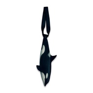 TIE A KNOT ORCA WHALE TIE (BLACK)