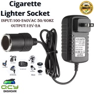 QCY AC to DC Converter 2A Car Cegarette Lighter Socket 110-240V to 12V AC/DC Power Adapter