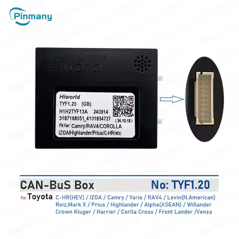 Car Radio CAN Bus Decoder TYF1 For Toyota Corolla Cross Veloz Cross Granvia Venza Harrier Crown Klug