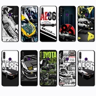 for 3c Huawei Y6P Y7A Y8P Y9A Y5 Y6 Prime NS62 toyota ae86 Fashionable soft black phone case