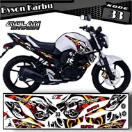 Decal Sticker Striping Variation Byson Carburetor 2010-2015 Old Byson/ SKULL MotifTENGKORAK (Byson 2