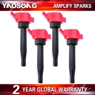 4X RED IGNITION COILS FOR KIA K3 SELTOS HYUNDAI VENUE IX25 2020-2022 27301-2M320 273012M320 UF891