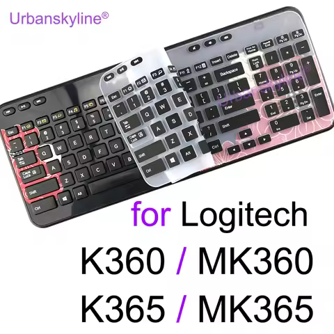 Keyboard Cover for Logitech K360 K365 MK360 MK365 for Logi Wireless Protective Protector Skin Clear 