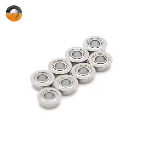 10Pcs MF63ZZ 3x6x2.5mm Flange Ball Bearing Double Shielded ZZ MF84ZZ MF115ZZ MF128ZZ F688ZZ F686ZZ f
