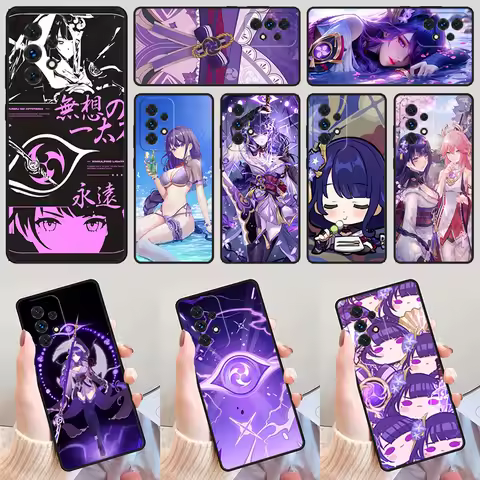 Raiden Shogun Genshin Impact For Samsung A52 A72 A73 A20e A21S A50 A70 A11 A12 A42 A31 A40 A51 A71 A