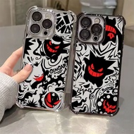 Pokemon Gengar Pocket Monster Anime Electroplated Case For Samsung A57 5G A37 A17 A07 Clear Casing G