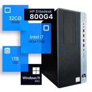 HP EliteDesk 800G4 Tower Desktop Computer | Hexa Core Intel i7 (3.4) | 32GB DDR4 RAM | 1TB SSD Solid