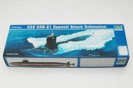 【Ym-168】TRUMPETER 1/144 美國 海狼級攻擊潛艇 05904