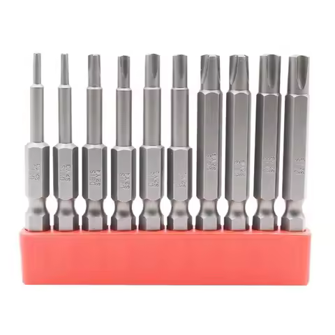 10 Piece Set Multipurpose Y Type Screwdriver Bit Precision 1/4 Inch Hex Shank Torx Screwdriver Bit Y