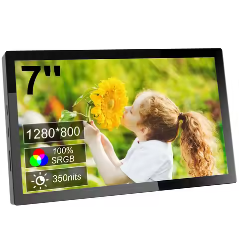 7″ Touch Portable Monitor 1280X800 USB-C IPS 5-point Capacitive Touch screen LCD display for Raspber