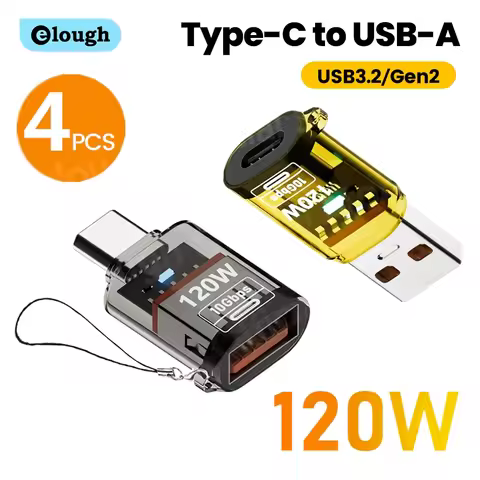 Elough USB 3.2 Adapter USB A To Type C Fast Charging Connector For iPhone 15 16 Macbook OTG Type C M