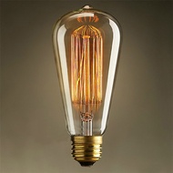 ST64  40W/60W E27 E26Household screw socket110v Retro Nostalgic220V Vintage Industrial Style Light B