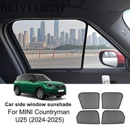 HYS   For MINI Countryman U25 2024 2025 Car Window Sunshade Side Mesh Curtain Cover Accessories