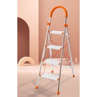 Stainless steel Ladder - 345 Step Ladder Step  Compact and Light Ladder  Foldable Large Board Ladder