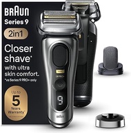 Braun Series 9 Pro+ เครื่องโกนหนวดไฟฟ้าMens Electric Shaver with 5 Pro Shaving Elements ProComfort A