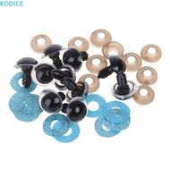 KODICE 3D Glitter Eyes Plastic Safety Eyes Doll Eyeballs Amigurumi Doll Trapezoid Dolls Accessories 