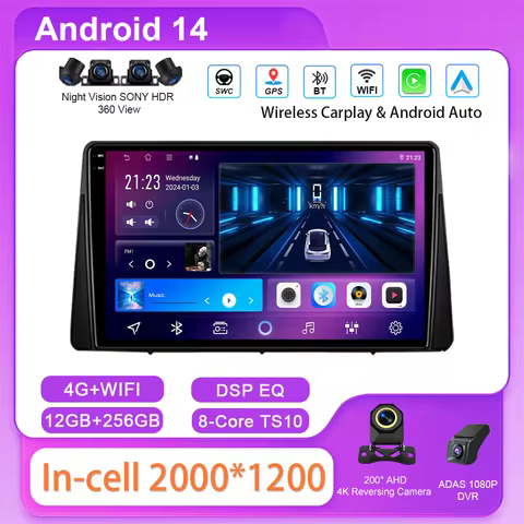 Android Radio Stereo For Ford Focus 2019 2020 2021 Auto Multimidia Player GPS Navigation Carplay And