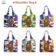 BAPE Classic Canvas Tote Bag with Sturdy Shoulder Strap - Perfect for Work, School, and Shopping