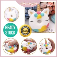 🦄READY STOCK!!! Jumbo Kawaii Unicorn Donut Squishy Cake Bread Squishies Cream Scented Slow Risin