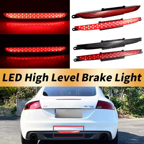 1PC Canbus Red/Black Lens LED Third Additional High Level Mount Brake Stop Light For Audi TT 8J MK2 