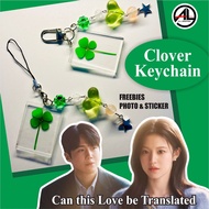 GANTUNGAN Keychain clover keychain clover keychain can this love transparentBe kdrama kimseonho goyo