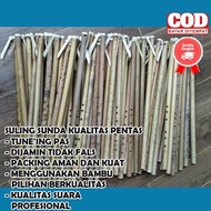 (COD-BAYAR DITEMPAT) SULING SERULING BAMBU SUNDA LUBANG 6 KUALITAS