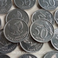 Koleksi Numismatik Uang Koin Kuno 50 Rupiah Kepodang Khusus Tahun 1999