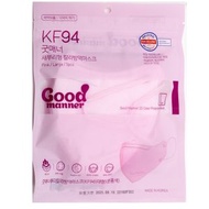 韓國 - （粉紅色_大碼_5PCS）韓國GOOD MANNER KF94 2D彩色口罩