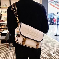 Oblique Leather Cowhide Carriage Home Men's Presbyopic Flower Full c2022 Postman c8470 Shoulder Bag 