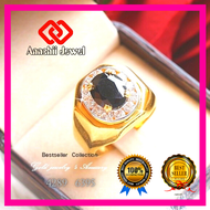 แหวน ประดับเพชร แหวนนิล CZ Ring **AJR428946AGM-KW** แหวนทอง แหวนเพชร แหวนผู้ชาย แหวนชาย **จัดส่ง ฟรี