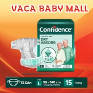 Confidence Classic Day Adult Diapers / Diapers size L15 (15 Pieces)