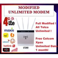 [READY STOCK] Modem LTE CPE LT280 Modified WiFi MODEM UNLIMITED DATA Hotspot [ 4G+ LTE ]