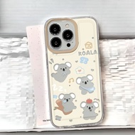 (FC03) Cute Koala Motif Softcase for Oppo A15 A16 EK A17 K A18 A3S A39 A31 A38 A3 PRO A3X A96 A77S A