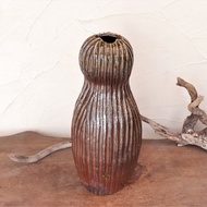 備前燒手工大花瓶 : 鎬紋手捏成形 (35cm) h3-112