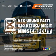 Ojo kesu diedit capcut sticker truck glass sticker pickup