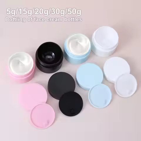 Empty Tight Waist Container Empty Travel PP Facial Cream Jar Cosmetic Plastic Box Cosmetic Refillabl