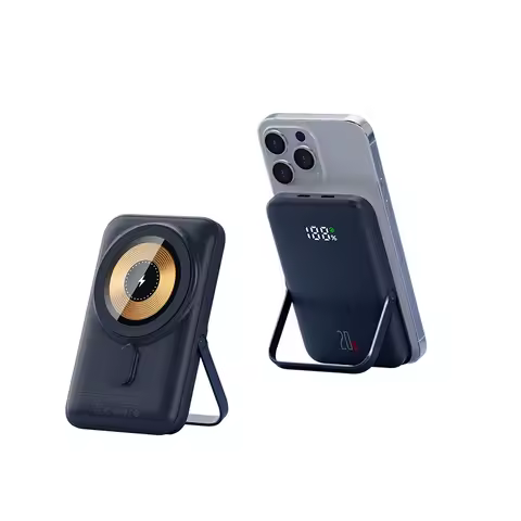 Magsafe Power Bank 10000mAh Magnetic Wireless Charger with Stand External Battery Fast Charging For