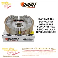 KAMPAS REM BELAKANG DISPAD KAMPAS REM TROMOL PREMIUM SPORT Vega ZR Karisma Supra x 125 Mio Sporty RX