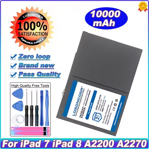 10000mAh For ipad 7 ipad7 A2197 A2200 A2198 For ipad 8 ipad8 A2429 A2270 A2428 A2430 A2792 A2199 Tab